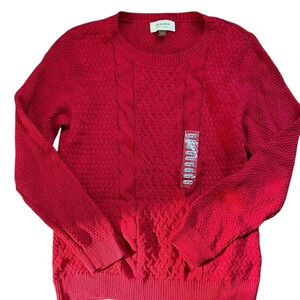 Bright Red Sonoma Sweater Size L NWOT